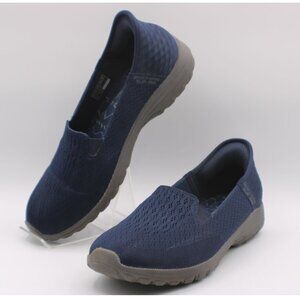 Skechers Slip-Ins Relaxed Fit Reggae Fest 2.0 Hands Free Navy Blue Womens Size 8